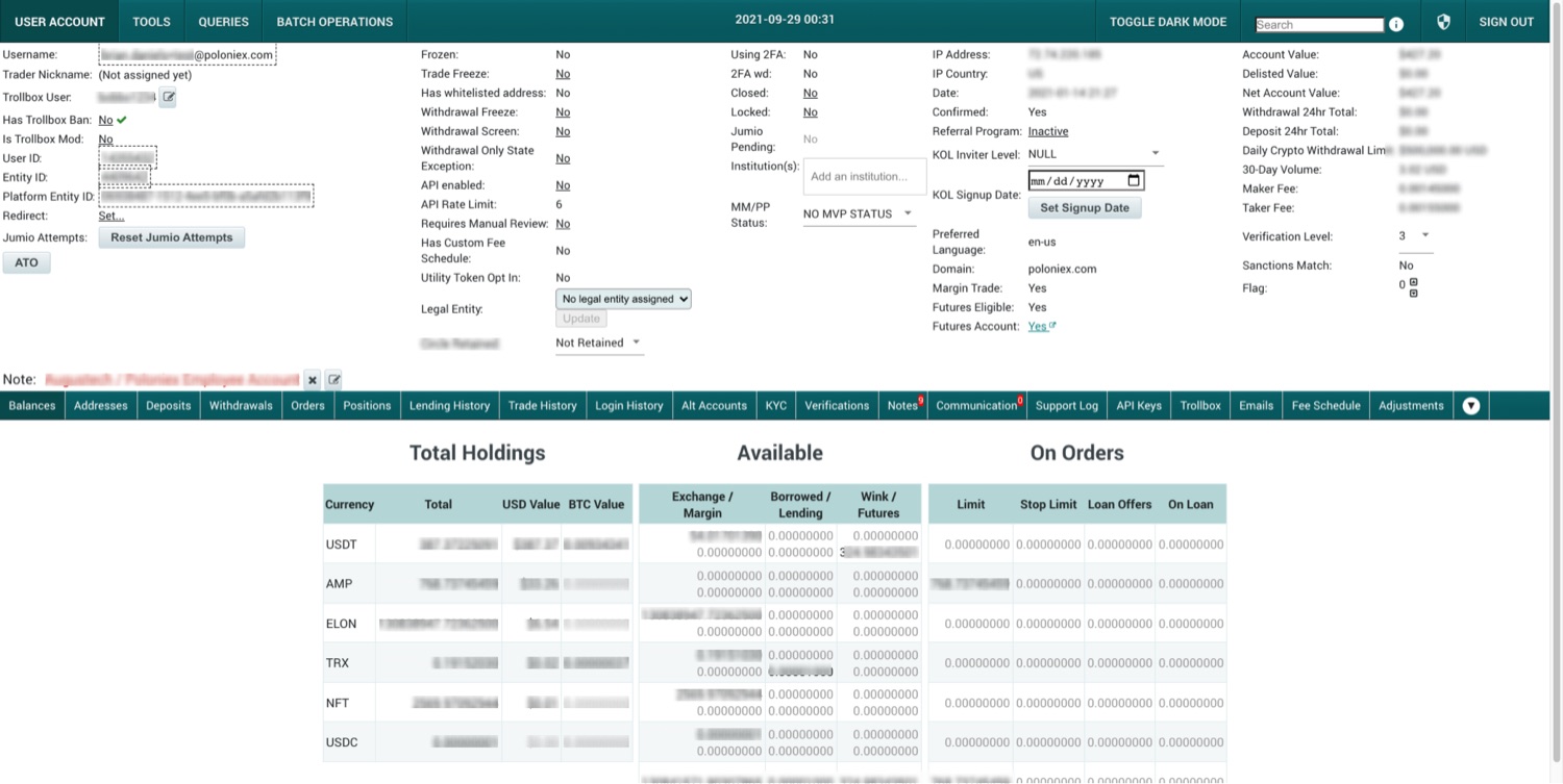 The legacy internal operations tool